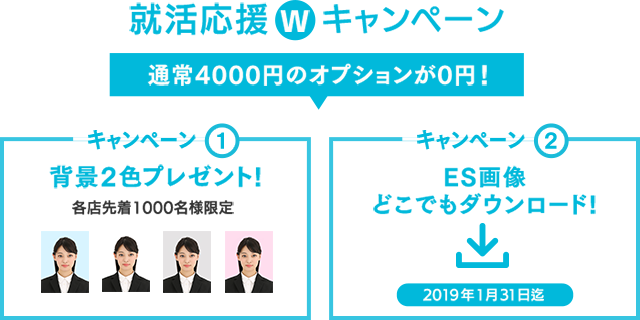 就活応援Wキャンペーン