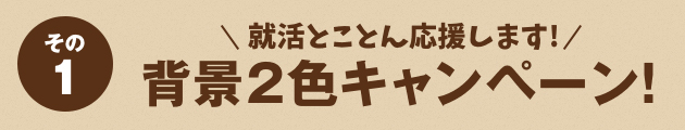 背景2色キャンペーン